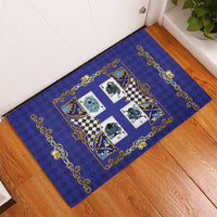 Zodiac Signs Rubber Doormat The Water Element Baroque Clubs Card