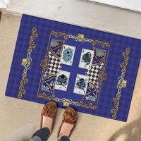 Zodiac Signs Rubber Doormat The Water Element Baroque Clubs Card