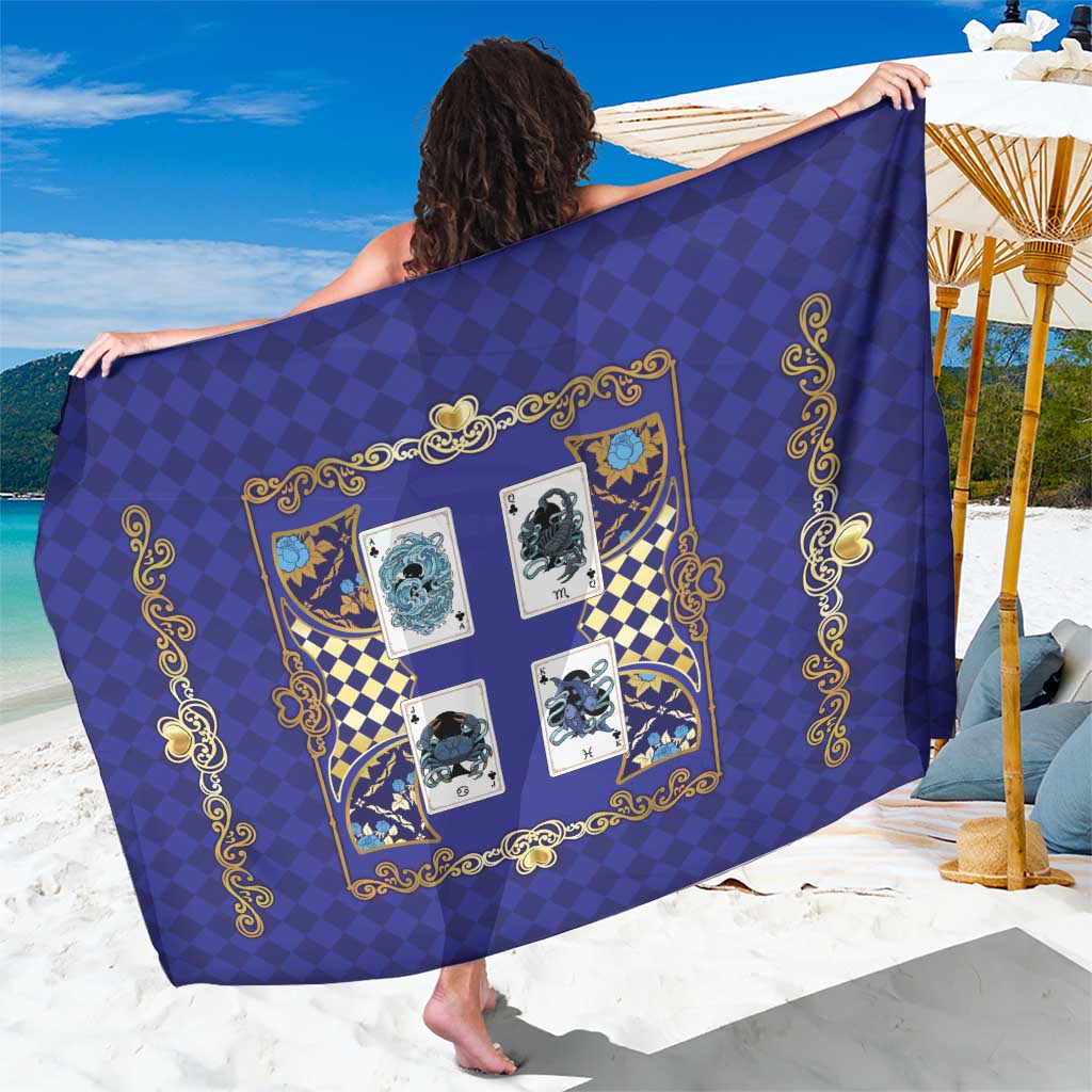 Zodiac Signs Sarong The Water Element Baroque Clubs Card
