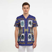 Zodiac Signs Scrub Top The Water Element Baroque Clubs Card