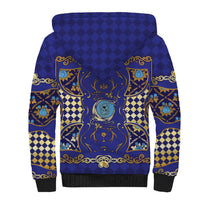 Zodiac Signs Sherpa Hoodie The Water Element Baroque Clubs Card