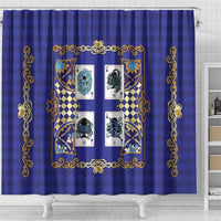 Zodiac Signs Shower Curtain The Water Element Baroque Clubs Card