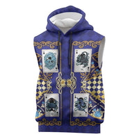 Zodiac Signs Sleeveless Hoodie The Water Element Baroque Clubs Card