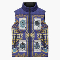 Zodiac Signs Sleeveless Puffer Jacket The Water Element Baroque Clubs Card