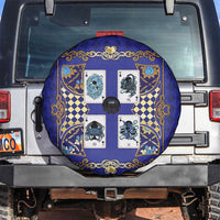 Zodiac Signs Spare Tire Cover The Water Element Baroque Clubs Card