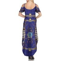 Zodiac Signs Summer Maxi Dress The Water Element Baroque Clubs Card