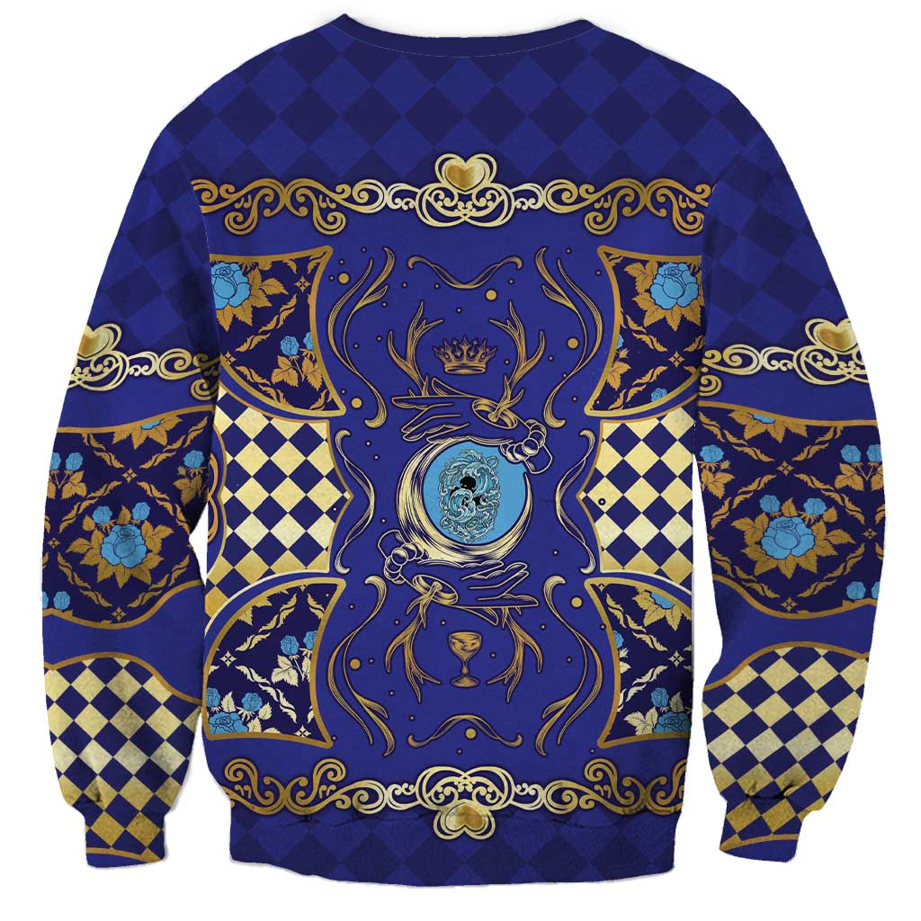 Zodiac Signs Sweatshirt The Water Element Baroque Clubs Card