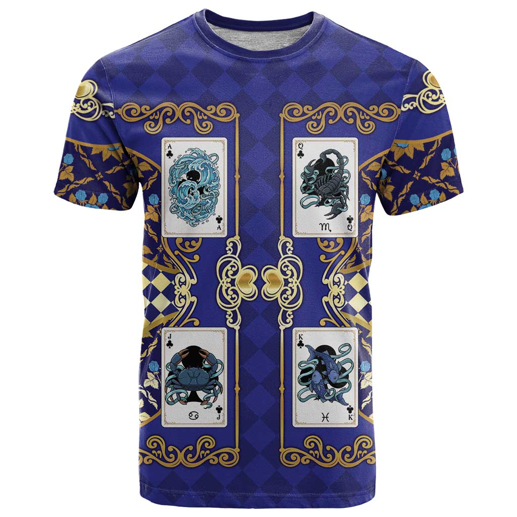 Zodiac Signs T Shirt The Water Element Baroque Clubs Card