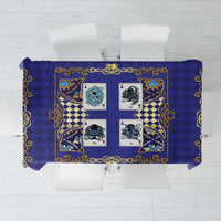 Zodiac Signs Tablecloth The Water Element Baroque Clubs Card