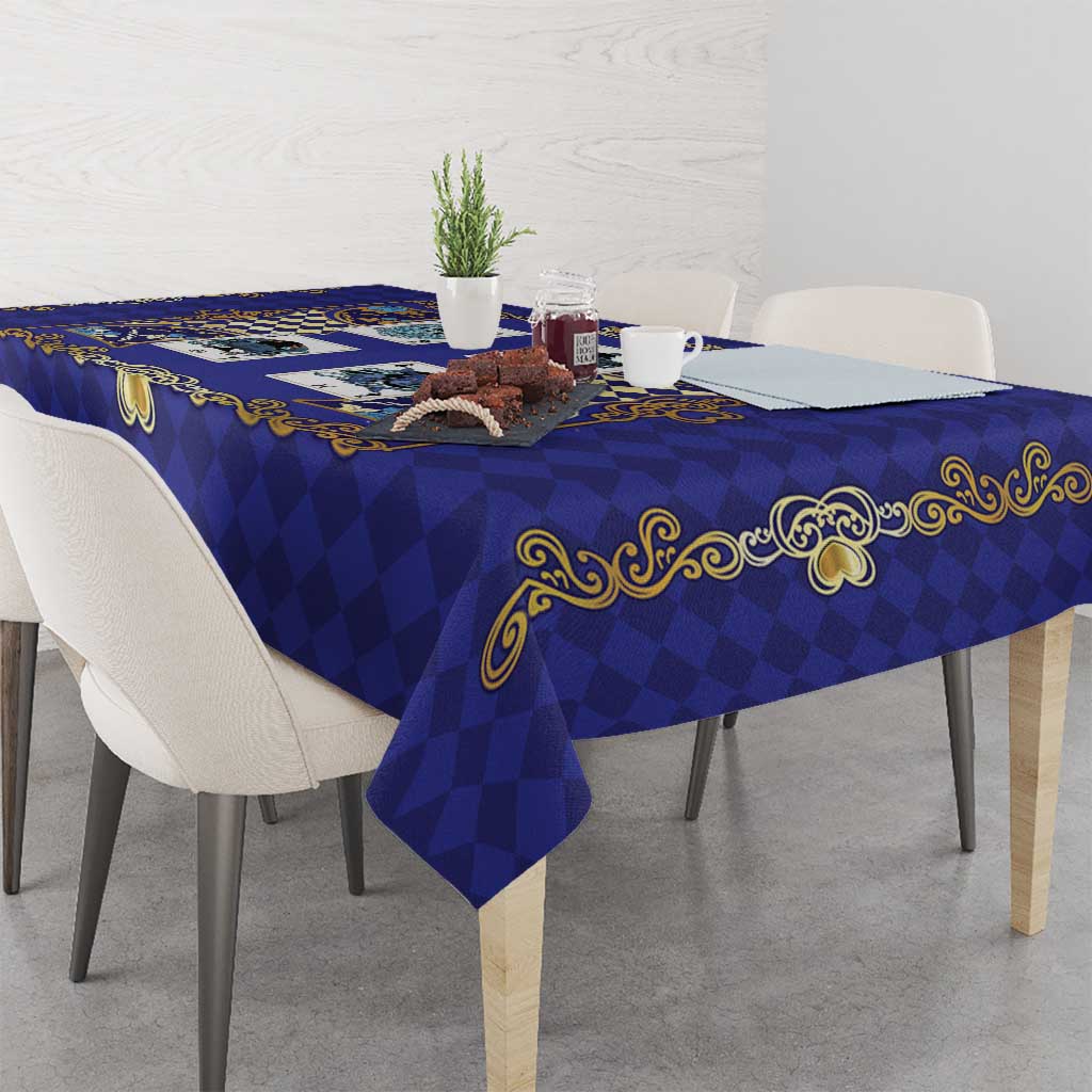 Zodiac Signs Tablecloth The Water Element Baroque Clubs Card
