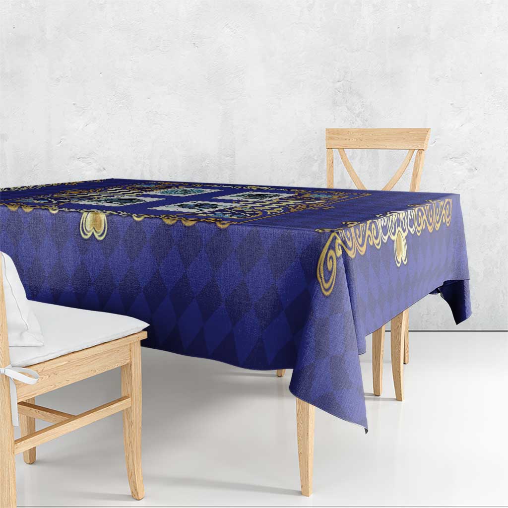 Zodiac Signs Tablecloth The Water Element Baroque Clubs Card