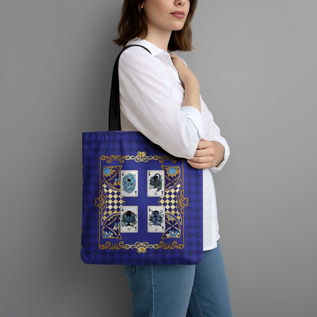 Zodiac Signs Tote Bag The Water Element Baroque Clubs Card