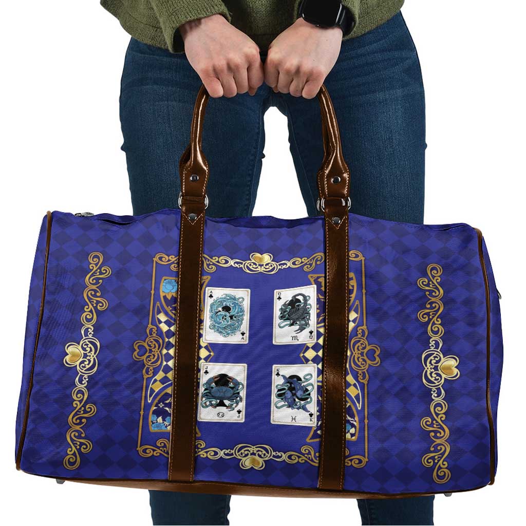 Zodiac Signs Travel Bag The Water Element Baroque Clubs Card