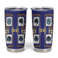 Zodiac Signs Tumbler Cup The Water Element Baroque Clubs Card