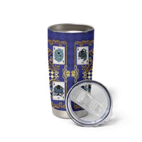 Zodiac Signs Tumbler Cup The Water Element Baroque Clubs Card