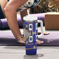 Zodiac Signs Tumbler With Handle The Water Element Baroque Clubs Card