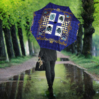 Zodiac Signs Umbrella The Water Element Baroque Clubs Card