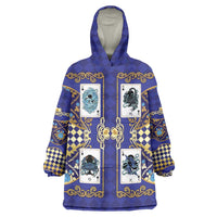 Zodiac Signs Wearable Blanket Hoodie The Water Element Baroque Clubs Card