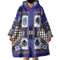 Zodiac Signs Wearable Blanket Hoodie The Water Element Baroque Clubs Card