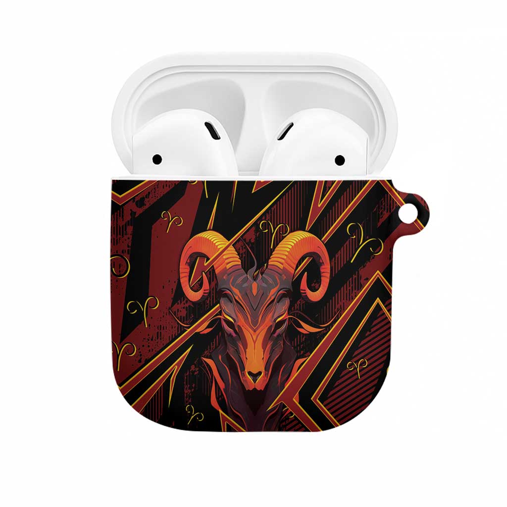 Aries Zodiac AirPods Case With Bold Triangle