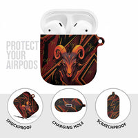 Aries Zodiac AirPods Case With Bold Triangle