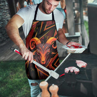 Aries Zodiac Apron With Bold Triangle