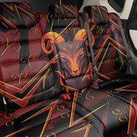 Aries Zodiac Back Car Seat Cover With Bold Triangle