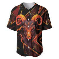 Custom Aries Zodiac Baseball Jersey With Bold Triangle