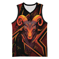 Custom Aries Zodiac Basketball Jersey With Bold Triangle