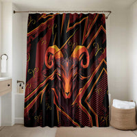 Aries Zodiac Bathroom Set With Bold Triangle