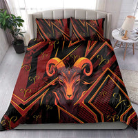 Aries Zodiac Bedding Set With Bold Triangle