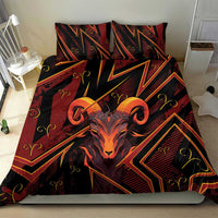 Aries Zodiac Bedding Set With Bold Triangle