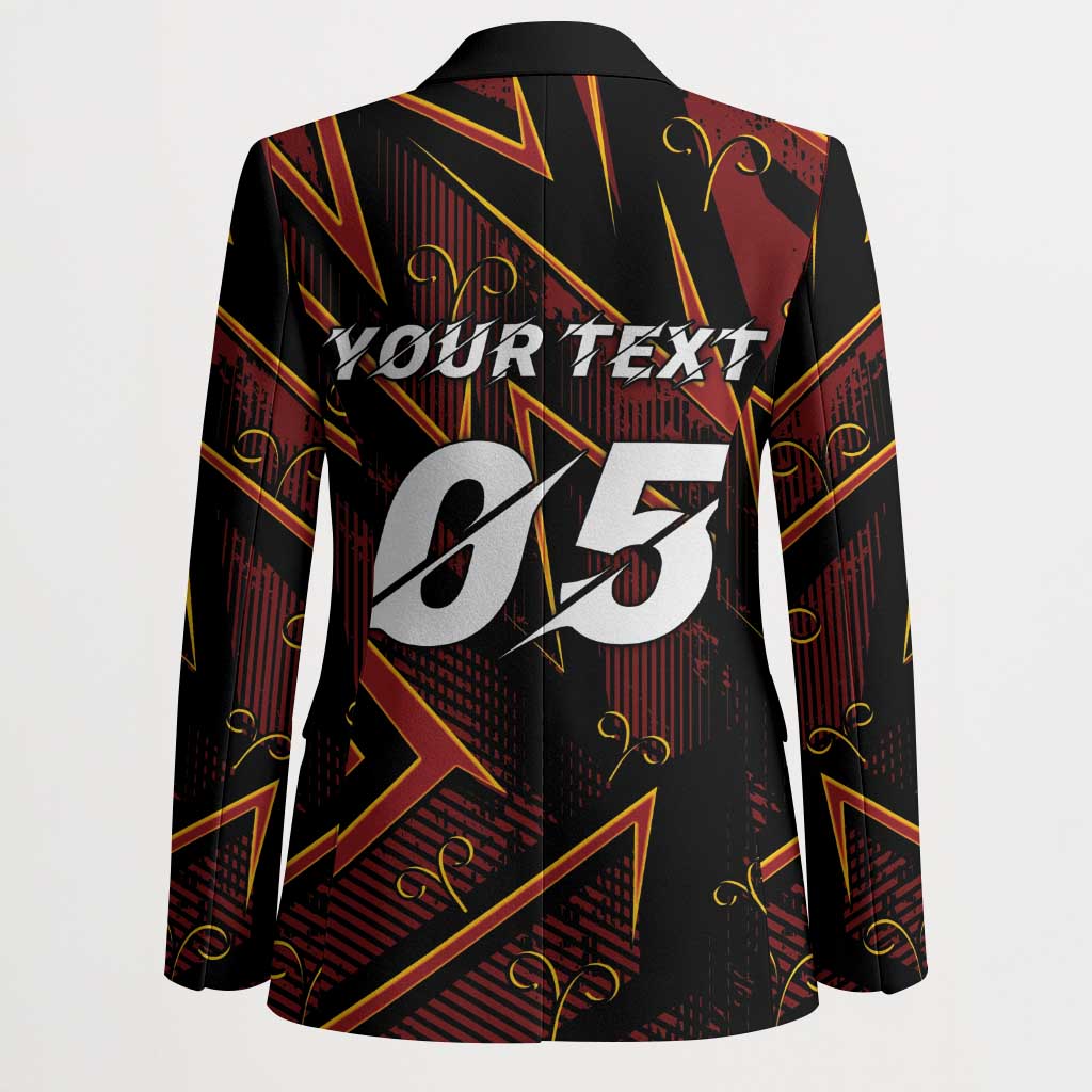 Custom Aries Zodiac Blazer With Bold Triangle