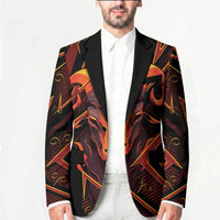Custom Aries Zodiac Blazer With Bold Triangle