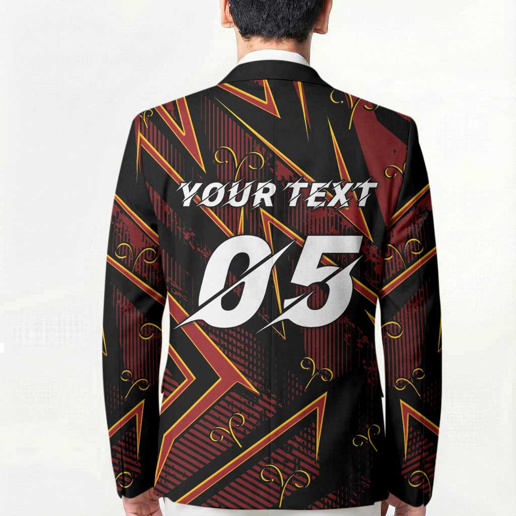 Custom Aries Zodiac Blazer With Bold Triangle
