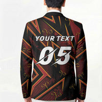 Custom Aries Zodiac Blazer With Bold Triangle