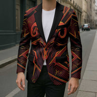 Custom Aries Zodiac Blazer With Bold Triangle