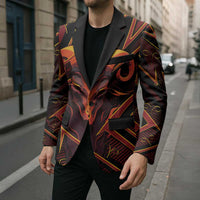 Custom Aries Zodiac Blazer With Bold Triangle