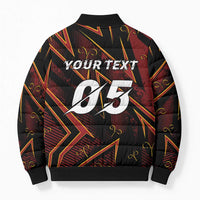 Custom Aries Zodiac Bomber Puffer Jacket With Bold Triangle