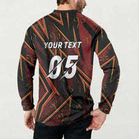 Custom Aries Zodiac Button Sweatshirt With Bold Triangle