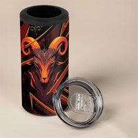 Custom Aries Zodiac 4 in 1 Can Cooler Tumbler With Bold Triangle