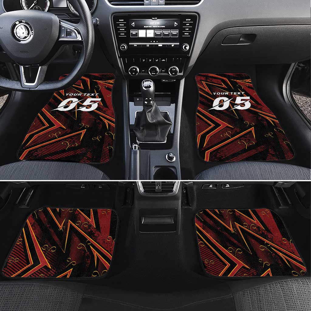 Custom Aries Zodiac Car Mats With Bold Triangle