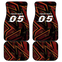 Custom Aries Zodiac Car Mats With Bold Triangle
