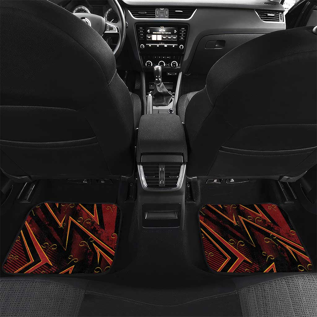 Custom Aries Zodiac Car Mats With Bold Triangle