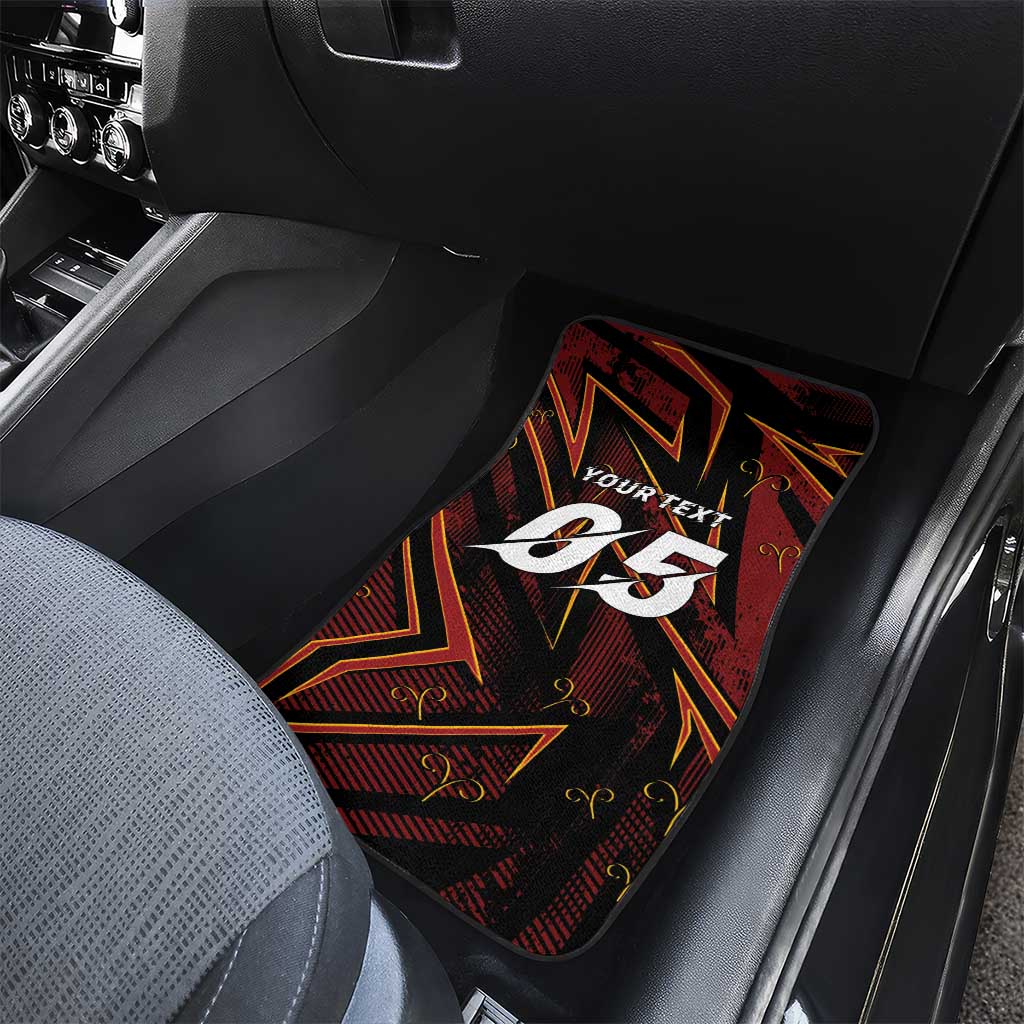 Custom Aries Zodiac Car Mats With Bold Triangle