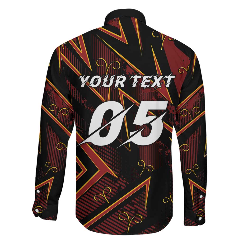 Custom Aries Zodiac Family Matching Long Sleeve Bodycon Dress and Hawaiian Shirt With Bold Triangle