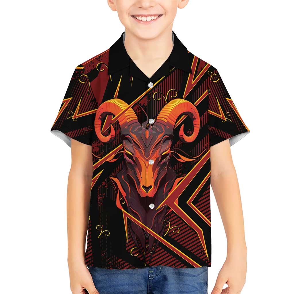 Custom Aries Zodiac Family Matching Long Sleeve Bodycon Dress and Hawaiian Shirt With Bold Triangle