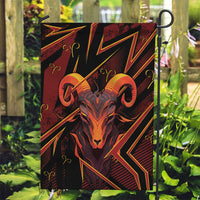 Aries Zodiac Garden Flag With Bold Triangle