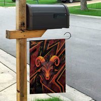 Aries Zodiac Garden Flag With Bold Triangle