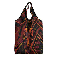 Aries Zodiac Grocery Bag With Bold Triangle